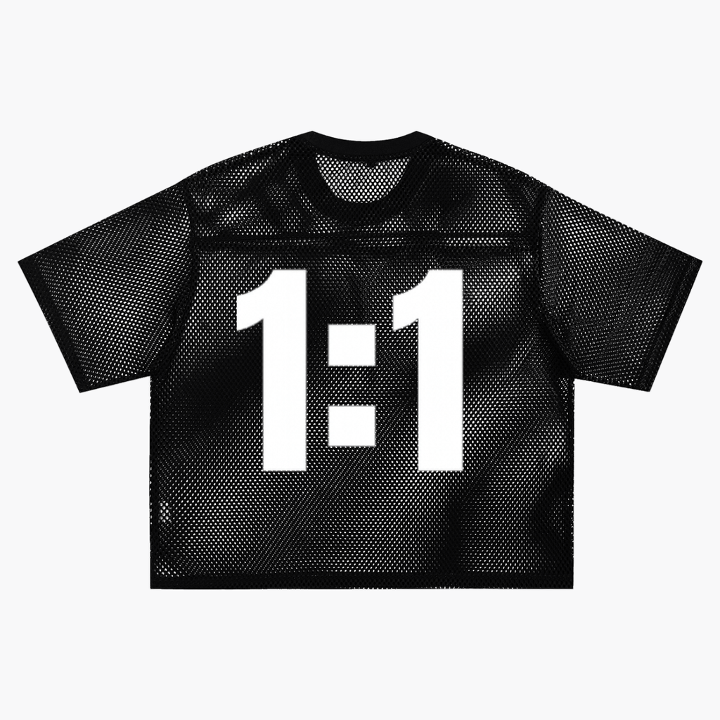 DREWXCREW  — See-through Boxy Net T-Shirt