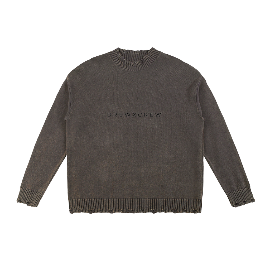 DREWXCREW — Vintage Washed Hand-Frayed Sweater