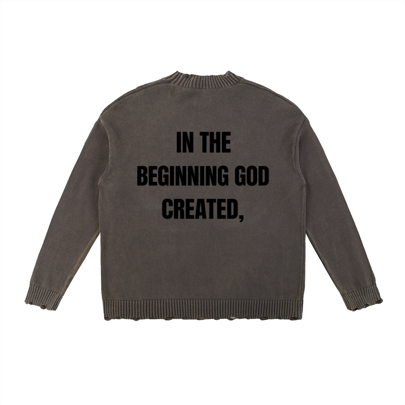 DREWXCREW — Vintage Washed Hand-Frayed Sweater
