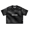 DREWXCREW  — See-through Boxy Net T-Shirt